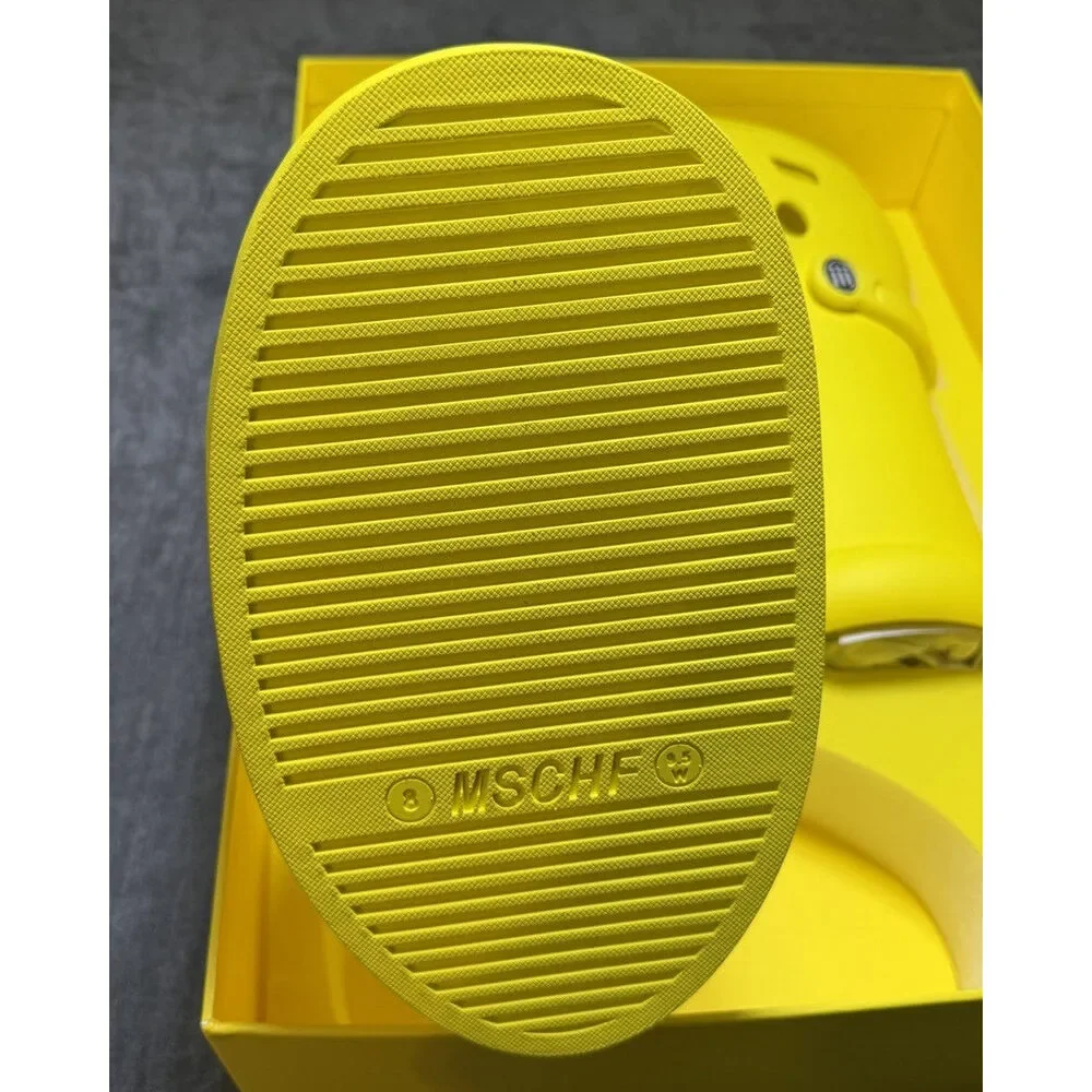 MSCHF X CROCS BIG YELLOW BOOTS CROCS SIZE 8 NEW WITH BOX
